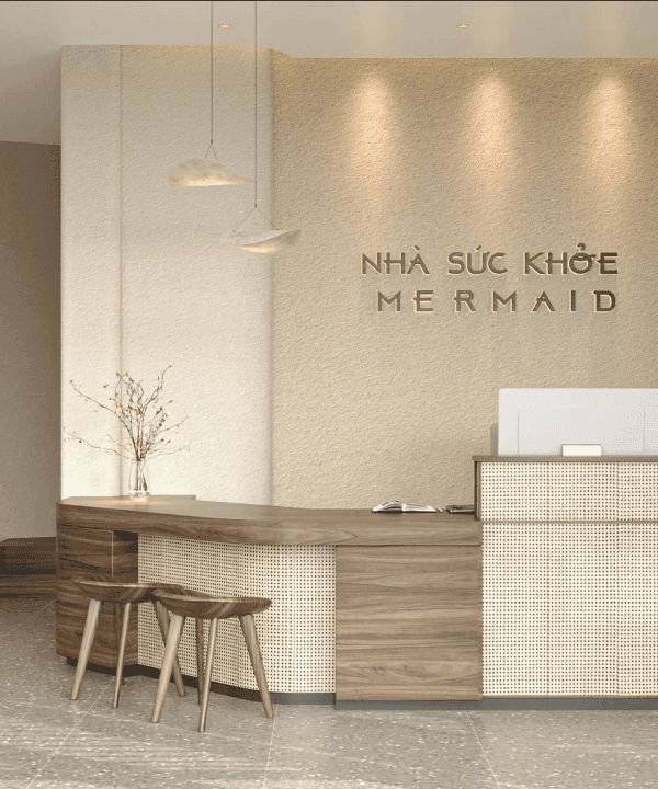 Quầy lễ tân Nhà sức khoẻ Mermaid